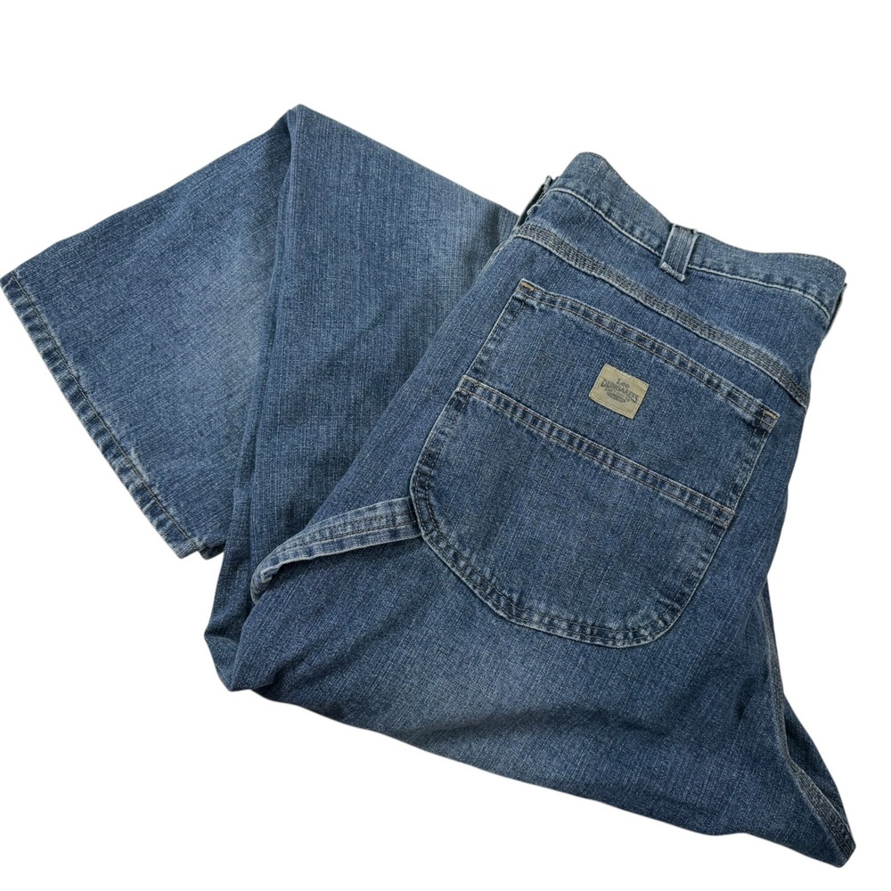 Lee 36x31.5 Blue Carpenter Jeans Dungarees Relaxed Straight Workwear Skater Y2K